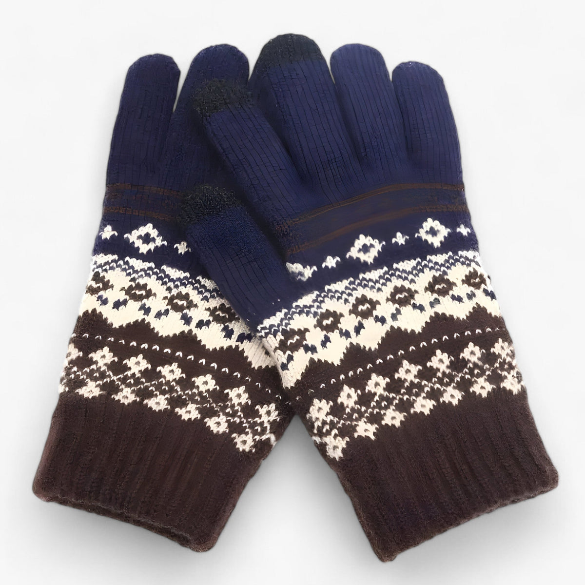 Damen Strickhandschuhe mit Touchscreen-Fingerspitzen – Warme Winterhandschuhe, Herbst Winter