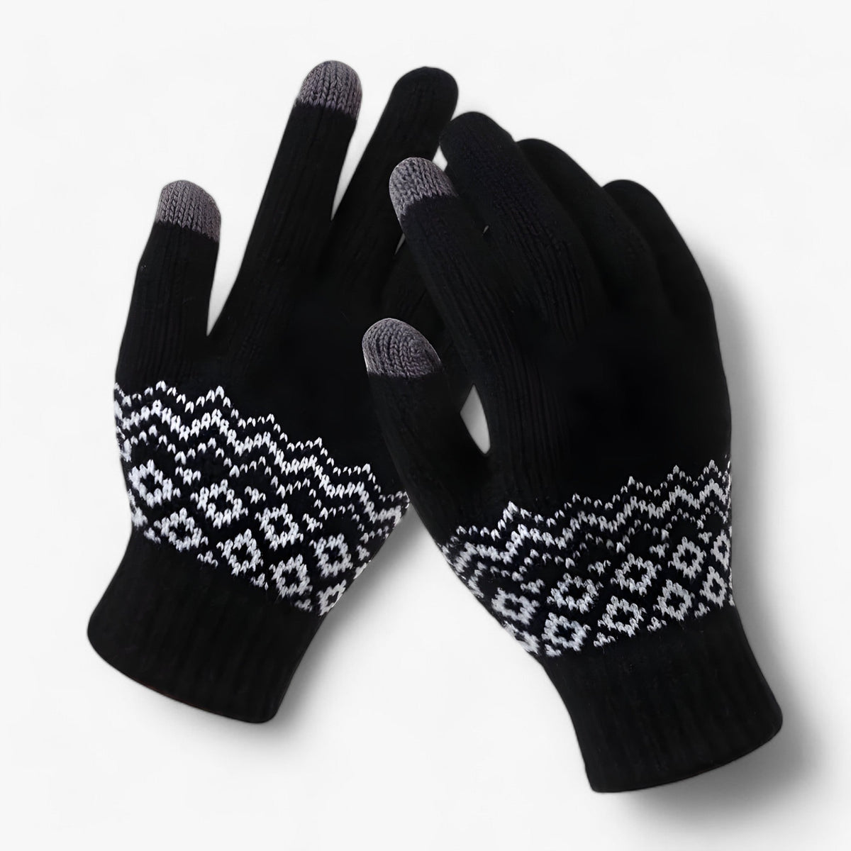 Damen Strickhandschuhe mit Touchscreen-Fingerspitzen – Warme Winterhandschuhe, Herbst Winter